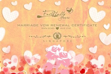 Print // Certificates // Faithfully Yours // Vow Renewal Wedding Certificate 2010