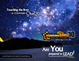 Digital // Emailers // StarringSMU'10 // New EXCO'11 Recruitment Emailer 2010