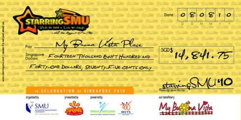 Print // Cheques // StarringSMU'10 // CarFoamParty Cheque
